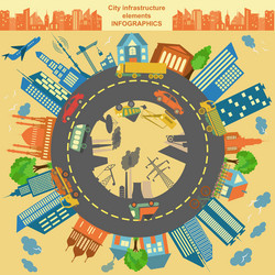 set of modern city elements for creating your own vector image