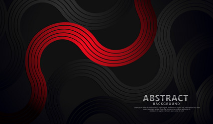 abstract wave lines and round shapes background vector image