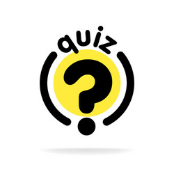 Quiz with question mark sign icon questions vector