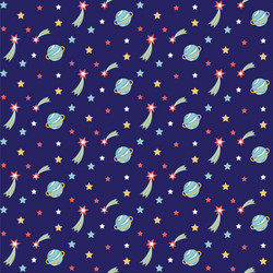 space objects seamless pattern vector image