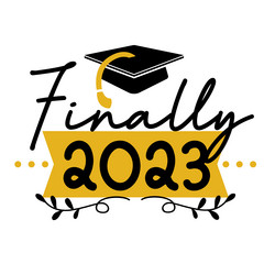 Graduation hand written lettering graduate quote Vector Image