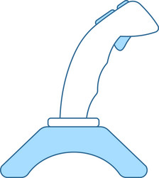 Retro joystick stroke with screen Royalty Free Vector Image