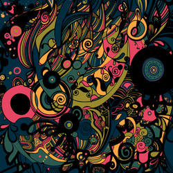 multicolored patterns stylish backgrounds vector image