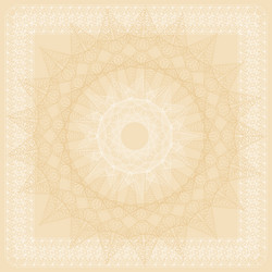 beige certificate background with many vignettes vector image