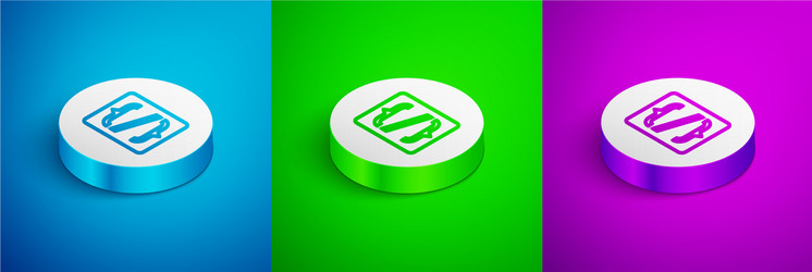 isometric line programming language syntax icon vector image