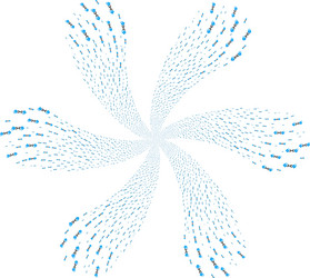 Lock blockchain spiral stream vector