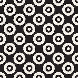 seamless pattern repeating geometric elements vector image