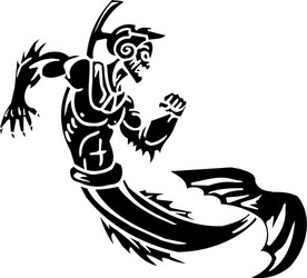 Underwater Monster - Kraken Style Vector Image