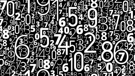Abstract Number Pattern vector image