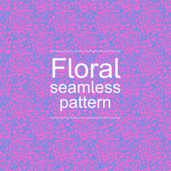 Pink-blue floral seamless pattern vector