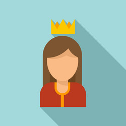 queen reputation icon flat style vector