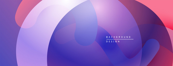 abstract fluid shapes overlap creating vibrant vector image