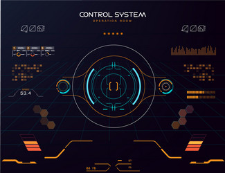 Interface ui design graphic hud vector