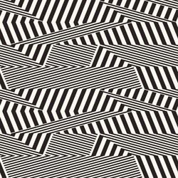 Monochrome variegated textured zigzag pattern vector