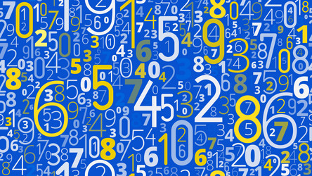 Numeric Code Seamless Texture vector image