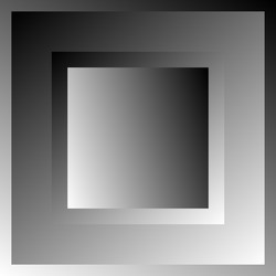 Overlapping squares blocks grayscale vector
