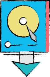 Data hdd system server technology vector