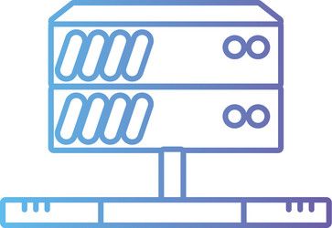 line database technology to connection server vector image