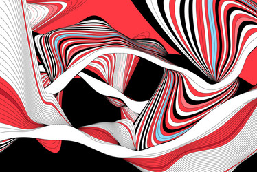abstract background with wavy and linear vector image