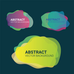 Abstract blur free form shapes color gradient vector