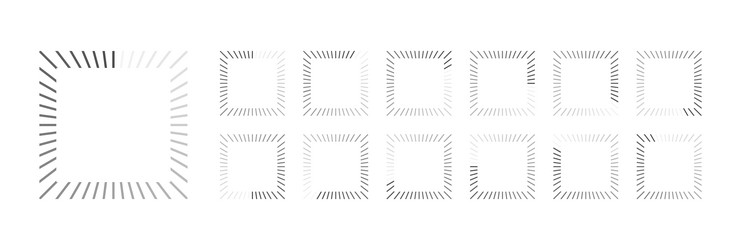 circular loading buffering icons video ready vector image