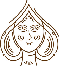 virgo astrology symbol Vector Image