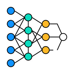 program hierarchy artificial intelligence icon vector image