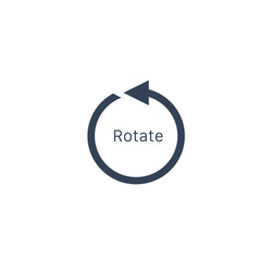 rotation arrow icon rotate 360 degrees counter vector image