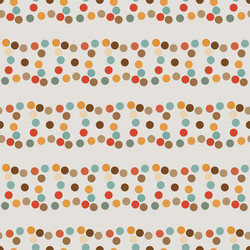 seamless pattern of circles retro style vector image