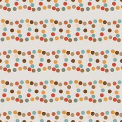 Seamless pattern of circles retro style vector