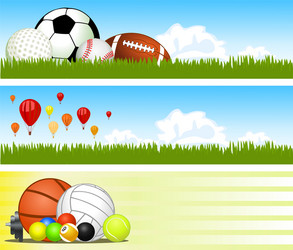 Sport banners vector