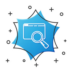 white line search in a browser window icon vector image