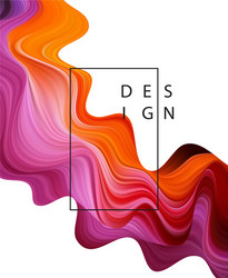 abstract colorful background color flow vector image