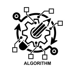 icon algorithm vector image