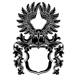 knightly design helmet of the crusader knight vector image