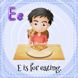 letter e Vector Image
