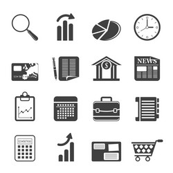 business and office internet icons vector