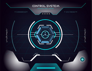 Interface ui design graphic hud vector