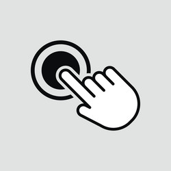 touch icon isolated for graphic and web design vector image