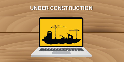 website construction construct under development vector