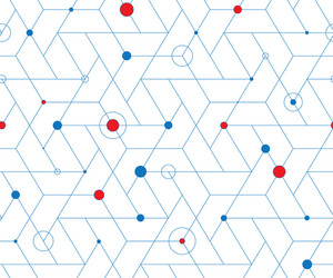 geometric cubic grid seamless pattern vector image