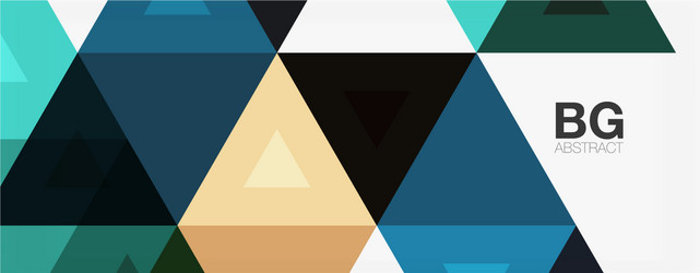 mosaic triangle pattern abstract background vector image