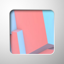 abstract frame with rose quartz and serenity cubes vector image