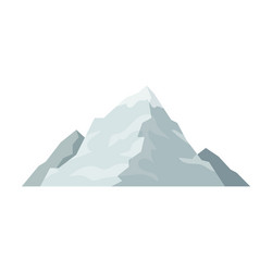 Ice mountain covered with snowa vector