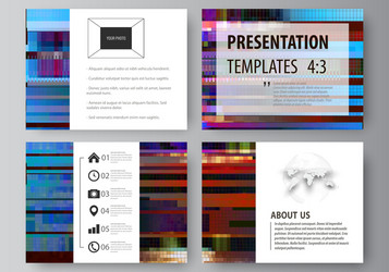 business templates for presentation slides vector image
