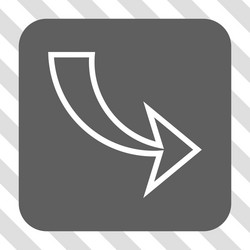 redo rounded square button vector image