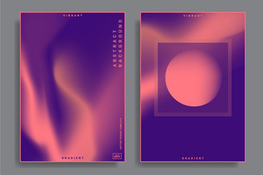 Design templates with vibrant gradient shapes vector