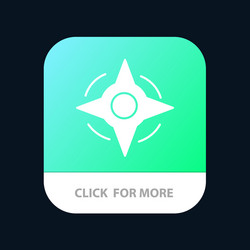 compass navigation way mobile app button android vector image
