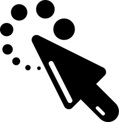 cursor loading icon simple black style vector image