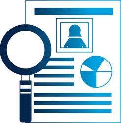 human resources document personal information vector